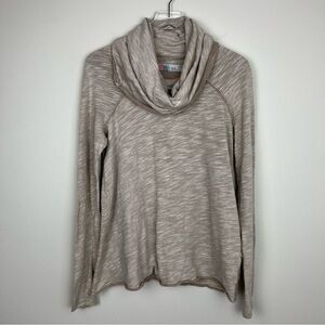 FREE PEOPLE FP BEACH Cowl Neck Long Sleeve Cotton Top One Body